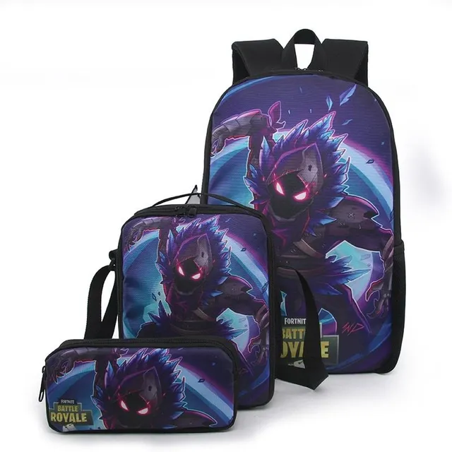 Set of children's bags with the motif of computer games Fortnite F