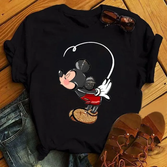 Damski nowoczesny T-shirt Mickey Mouse Burch