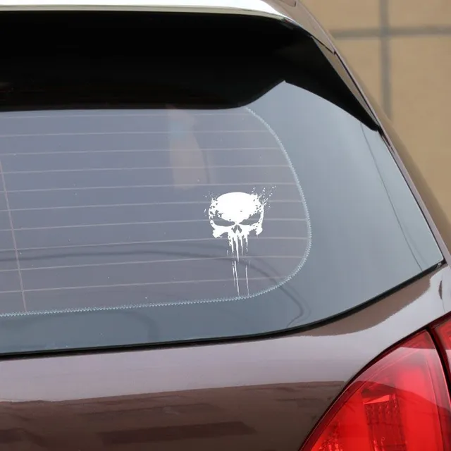 Luxurious sticker on Punisher's car