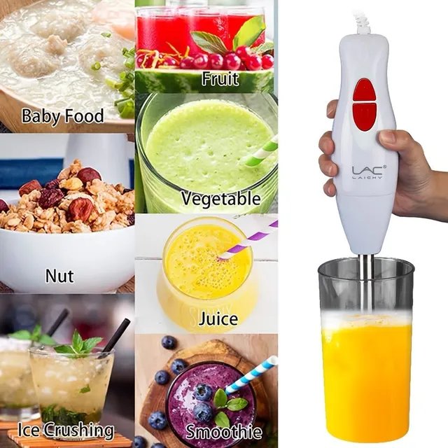 1pc Miniature electric blender, crusher, juicer and whipped creamer in one - for kitchen and household