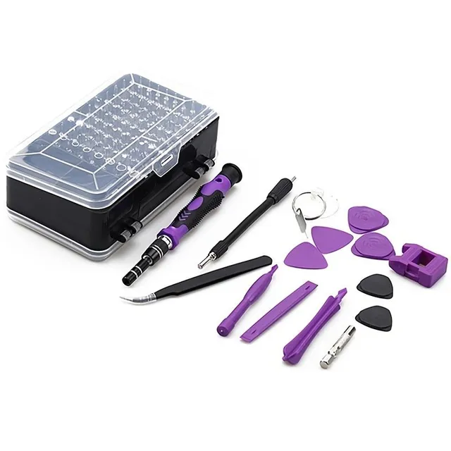 115v1 Professional Set of Screwdrivers, Chrome-Vanadi Steel, Multifunctional Precision Screwdrivers on Computers, Mobiles, Tablets, Watches, Household