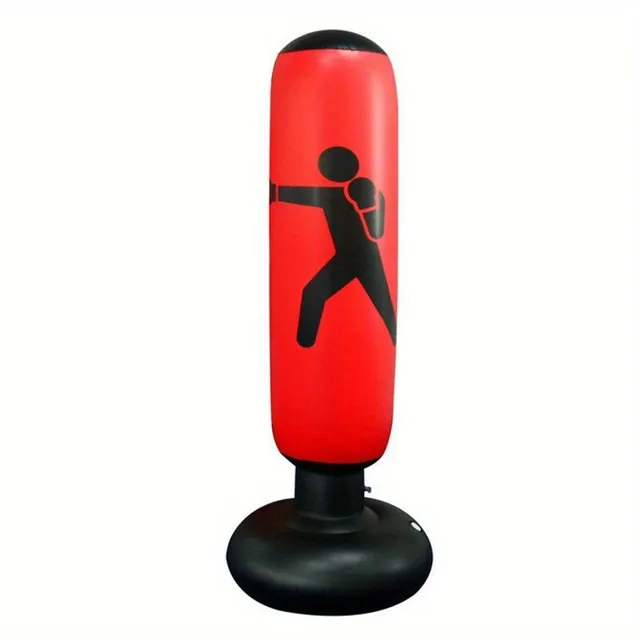 1pc Inflatable punching bag with stand - ideal for karate and taekwondo