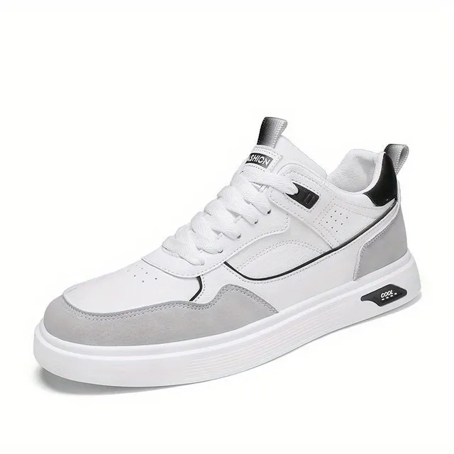 Men's breathable sneakers with good grip and lace for skateboarding