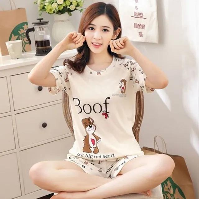 Women's cute pajamas - set 2 pieces