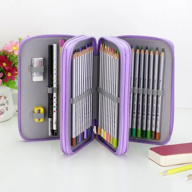 School pencil case for school supplies in trendy design