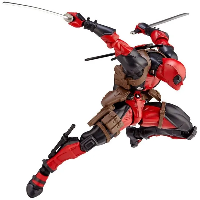 Luxury trendy action figure with movable joints for kids Deadpool Curry