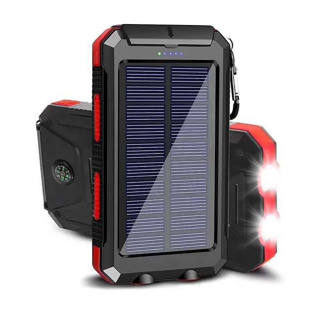 Powerbank solar 20000 mAh - mai multe culori