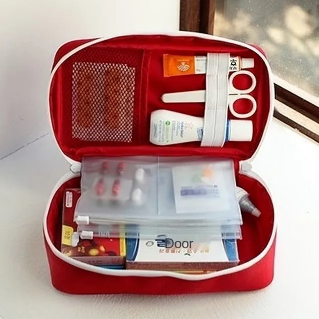 Sticker wrapper with zipper for large first aid kit