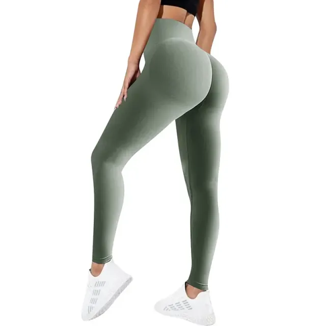 High waisted leggings for women with sexy push-up effect for sports and fitness