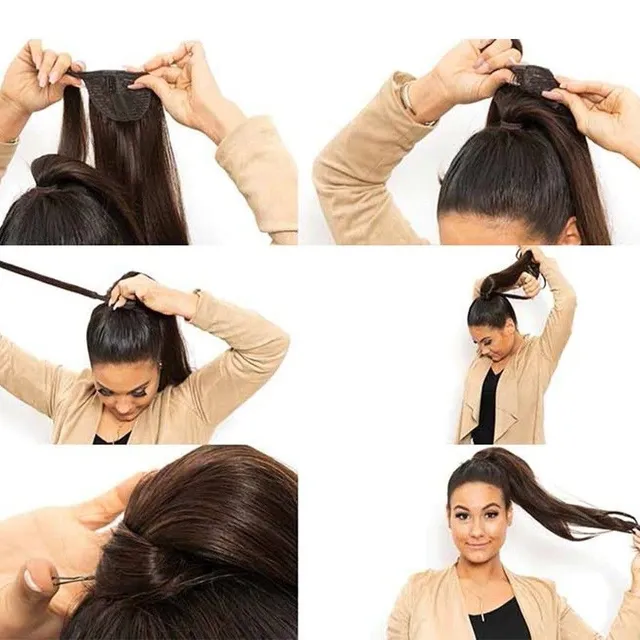 Clip in ponytail 316