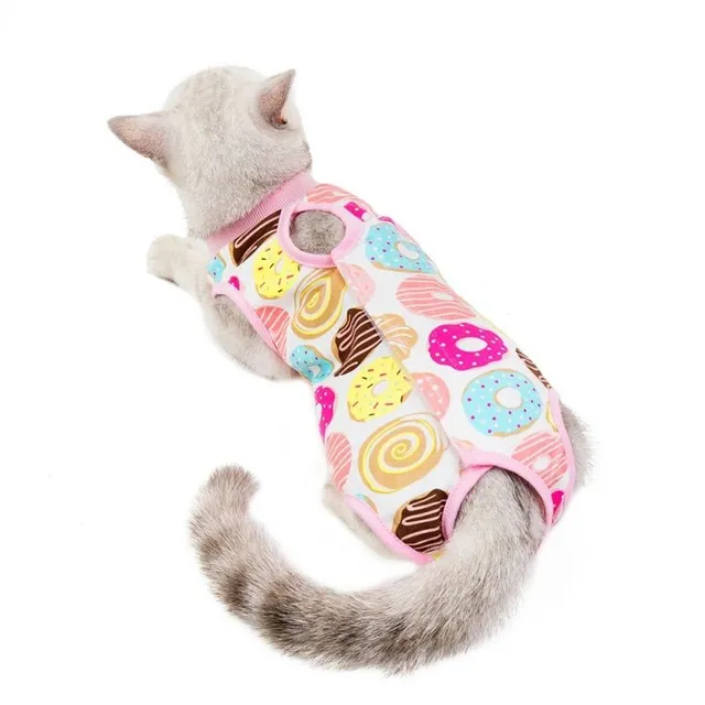 Funny outfit for cats with donuts