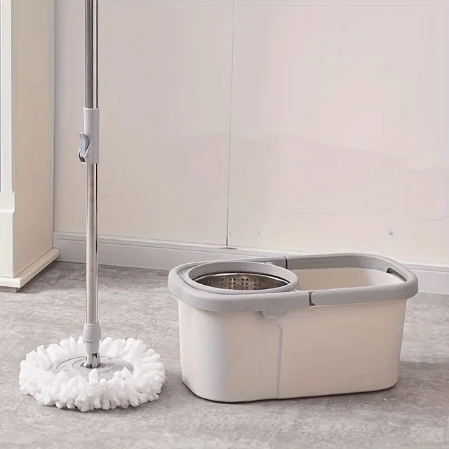 Mop universal rotativ fără spălare manuală, uscare la domiciliu, mop pentru leneși, găleată pentru mop, curățare minuțioasă, mop portabil
