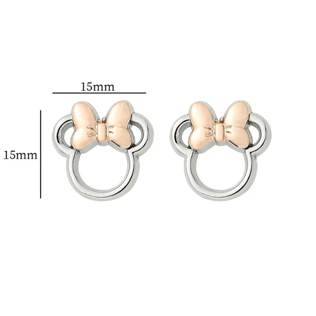 Luxury girls earrings in the shape of popular Minnie Mouse