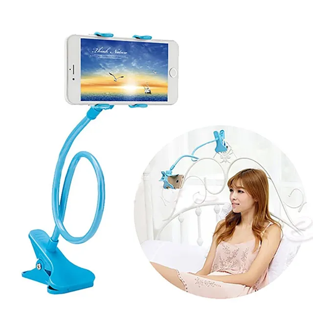 Universal phone holder with clip-on pin