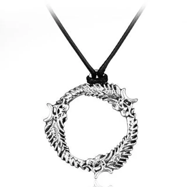 Luxury necklace with pendant for Skyrim players 8 style silver