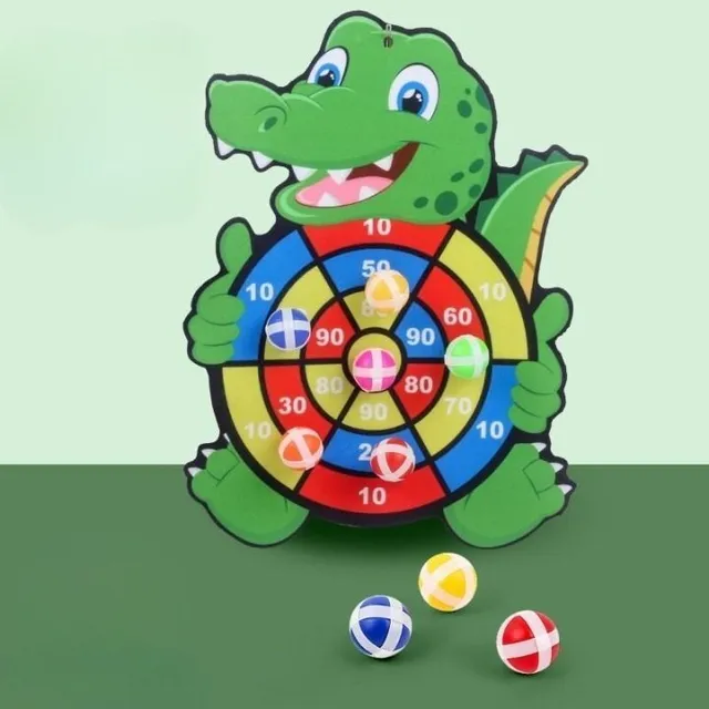 Children's target for throwing balls - Miri animals