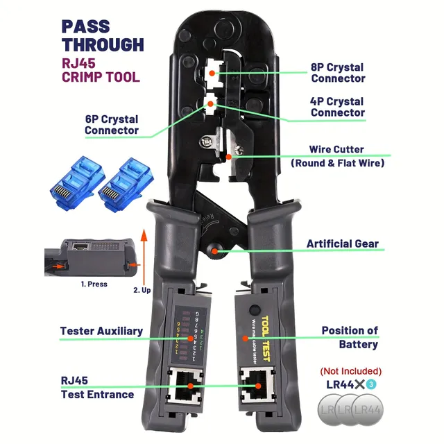 Crimping Pliers with Network Tester