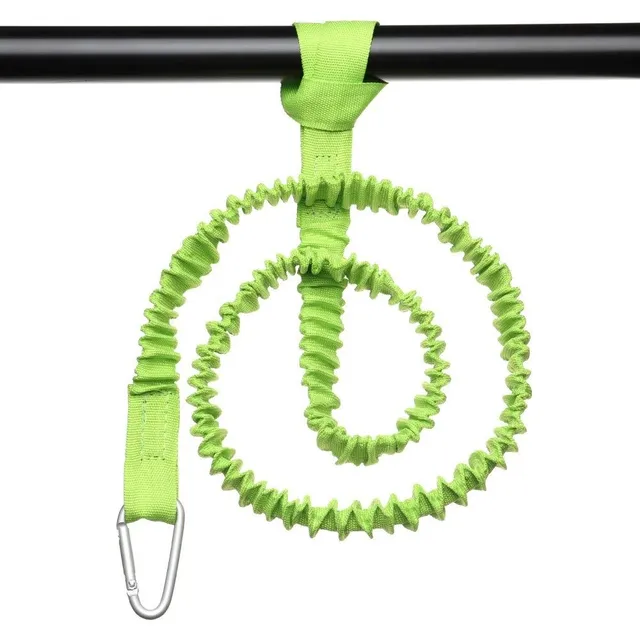 Safety rope with carbine on paddle