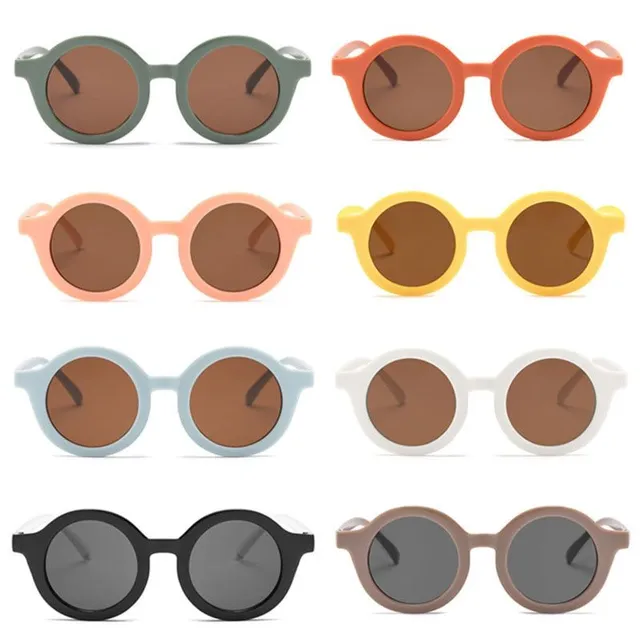Children's classic monochrome trendy sunglasses - more colors