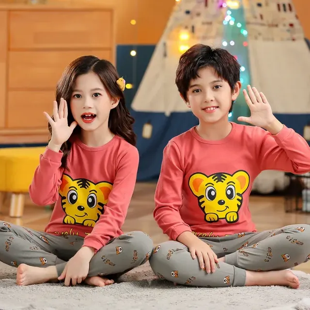 Children's pajamas with long sleeves for boys and girls