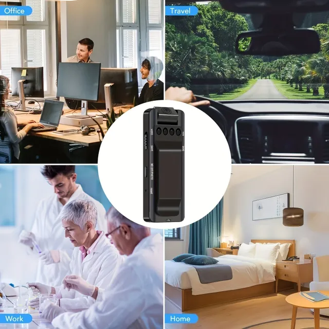 Miniatúrna bezpečnostná kamera bez Wi-Fi - nahrávanie s detekciou pohybu, diskrete pre domácnosť a kanceláriu