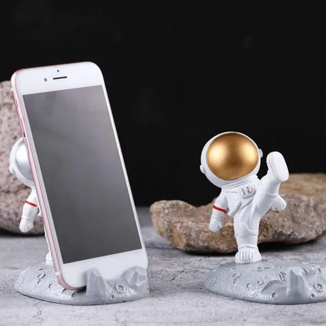 Practical astronaut-shaped stand for mobile phone