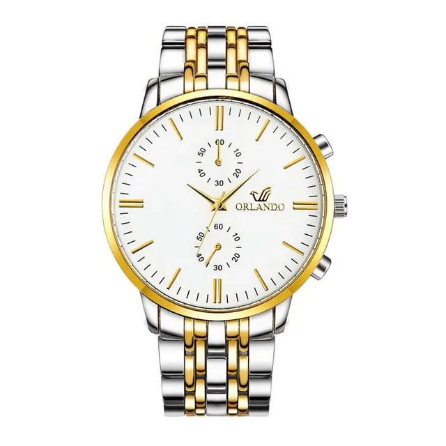 Stylish men's stainless steel watch