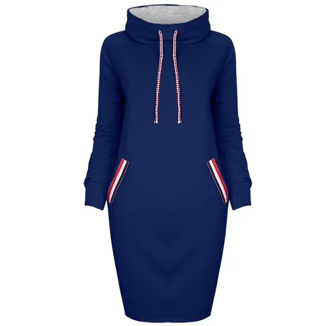 Women's hooded sweatshirt dress