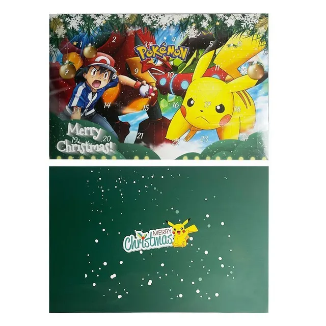 Calendar de advent trendy de Crăciun cu tematica Pokémon