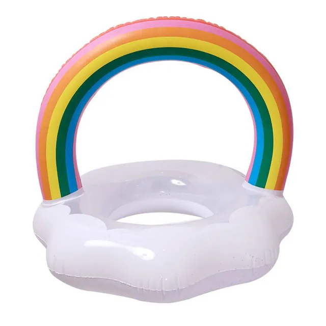 Inflatable circle with rainbow