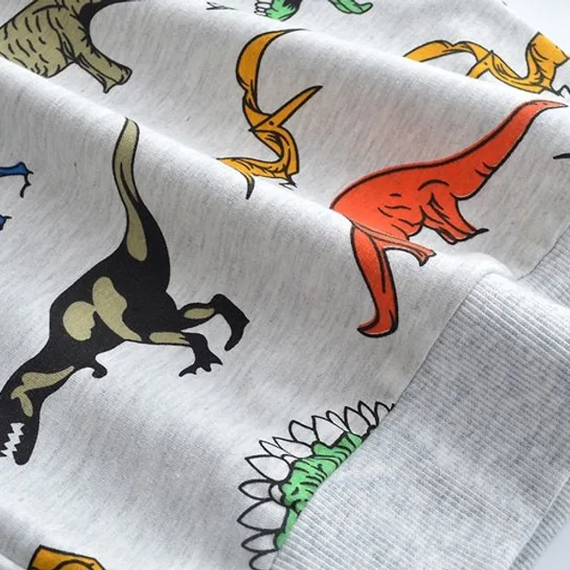 Boy set with print dinosaurs