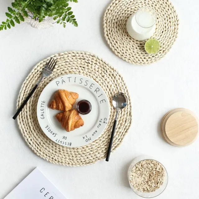 Beautiful trendy round placemats