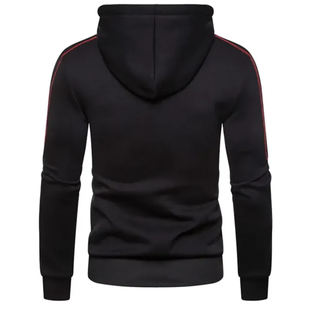 Sudadera de moda para hombre con capucha, con cremallera y en varios colores