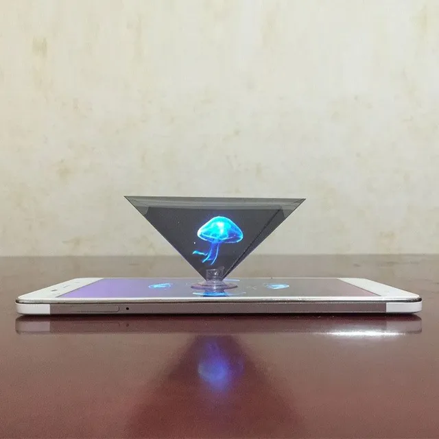 Hologramový 3D projektor pre telefón