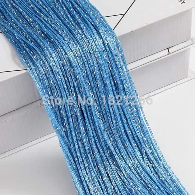 Třpytivý závěs blue 3x2-6m