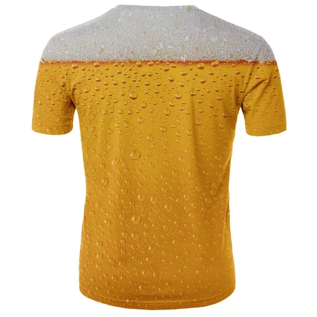 T-shirt a manica corta da uomo con stampa Food / Beer