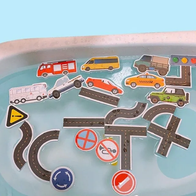 Toys into the tub road 23 pcs