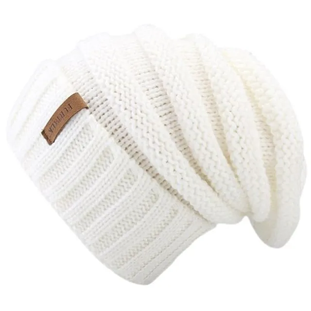 Winter stylish women's knitted warm hat Furtalk