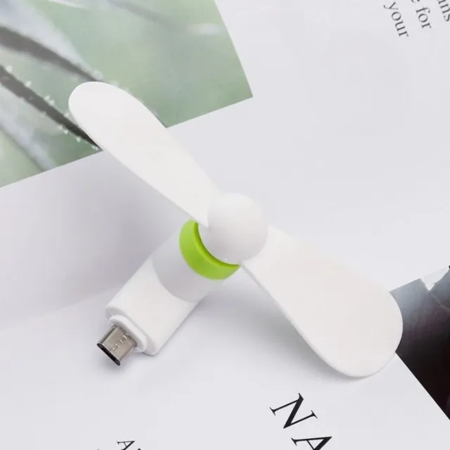 Praktyczny mini wentylator ze złączem micro USB do podłączenia do telefonu komórkowego - więcej kolorów