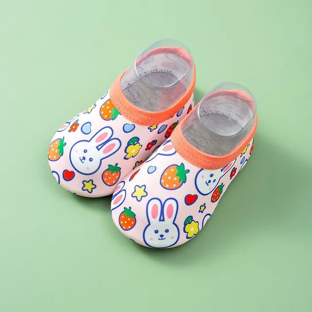 Children's original stylish modern colorful summer shoes in water with various prints Aofia