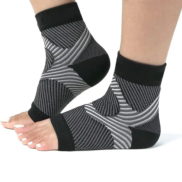 Joan unisex open toe compression socks