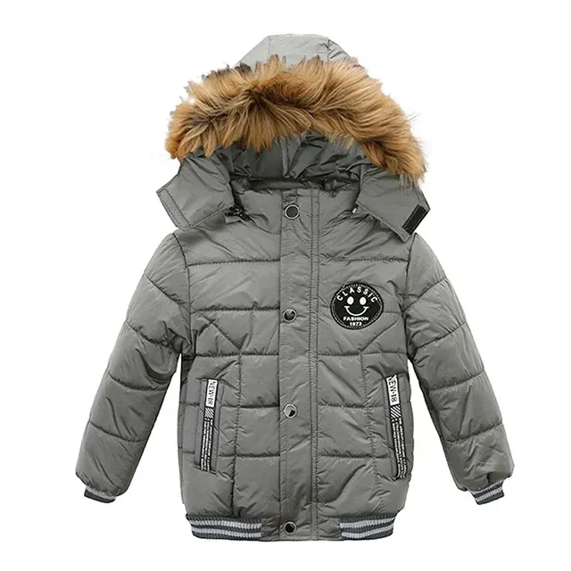 Veste d'hiver en laine pour enfants avec capuche - Différentes couleurs