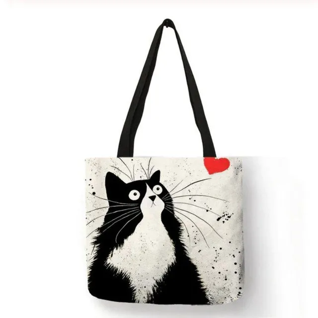 Solid bag with cats 40x40cm