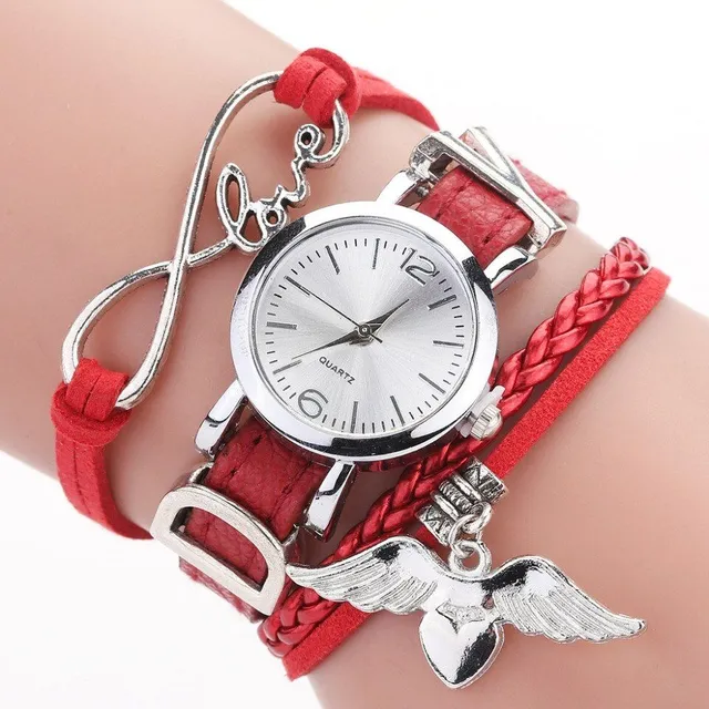 Women's watch with a decorative bracelet