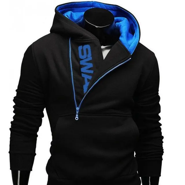 Men's sweatshirt with an interesting zipper