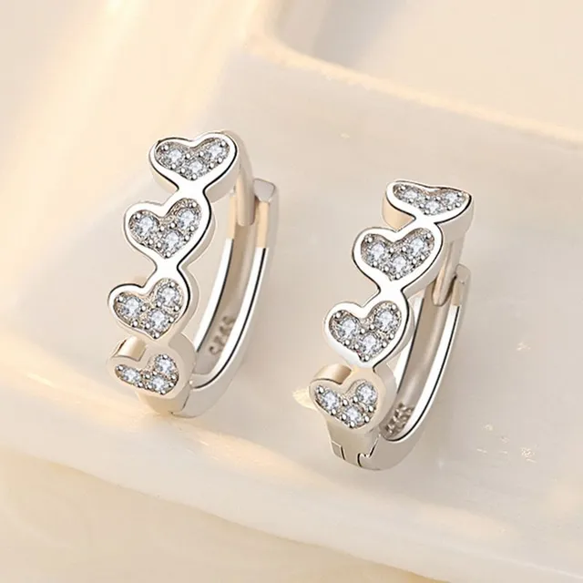 Beautiful women's silver earrings CHARM