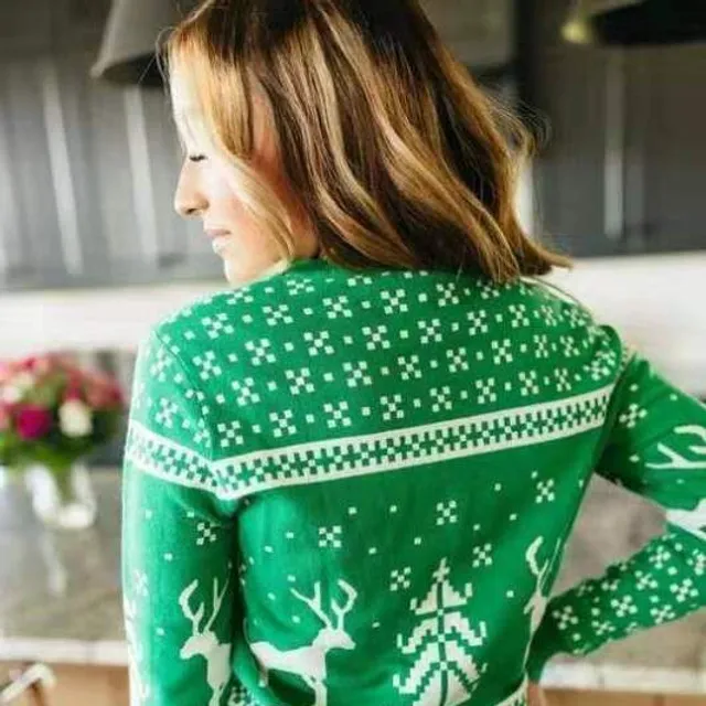 Štýlový dámsky Vianočné sveter Merry