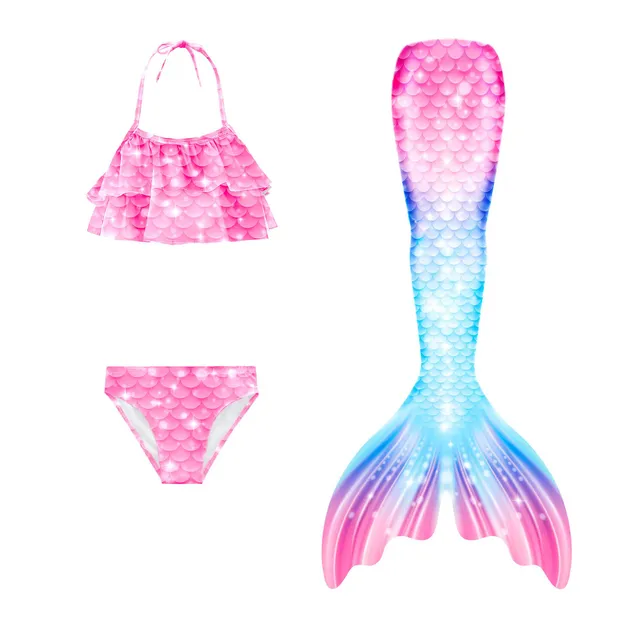 Girls Cute Swimsuit Mermaid