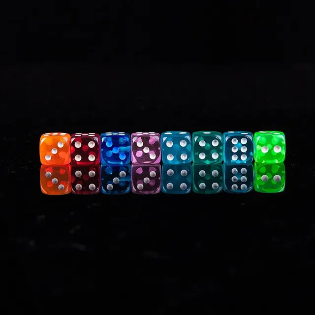 Pestrofarebné hracie kocky 10 ks