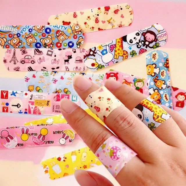 Children's Cartoon Band-Aids - 100 pcs